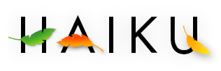 HAIKU logo - black on white - normal